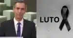 César Tralli no Jornal Hoje e imagem de luto (Fotos: Reproduções / Globo / Canva)