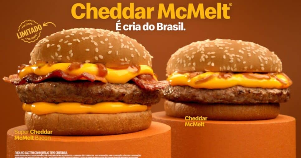 Cheddar Mcmelt, do McDonald's, é cria do Brasil - Foto: Internet