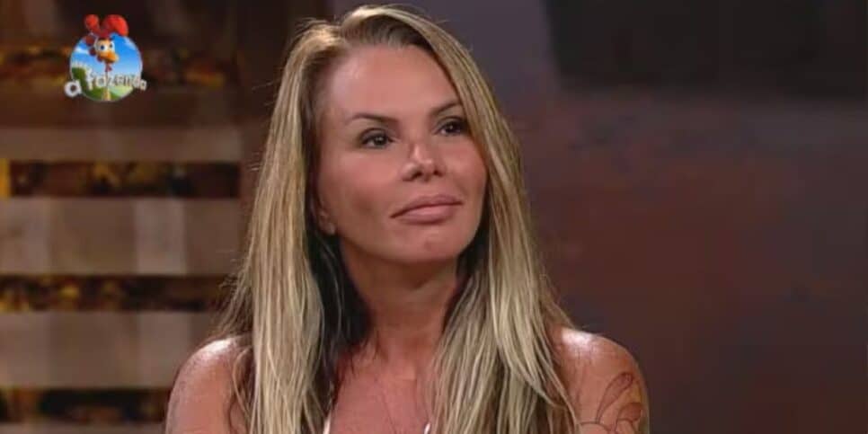 Cristina Mortágua na Fazenda (Foto: Reprodução / Record)