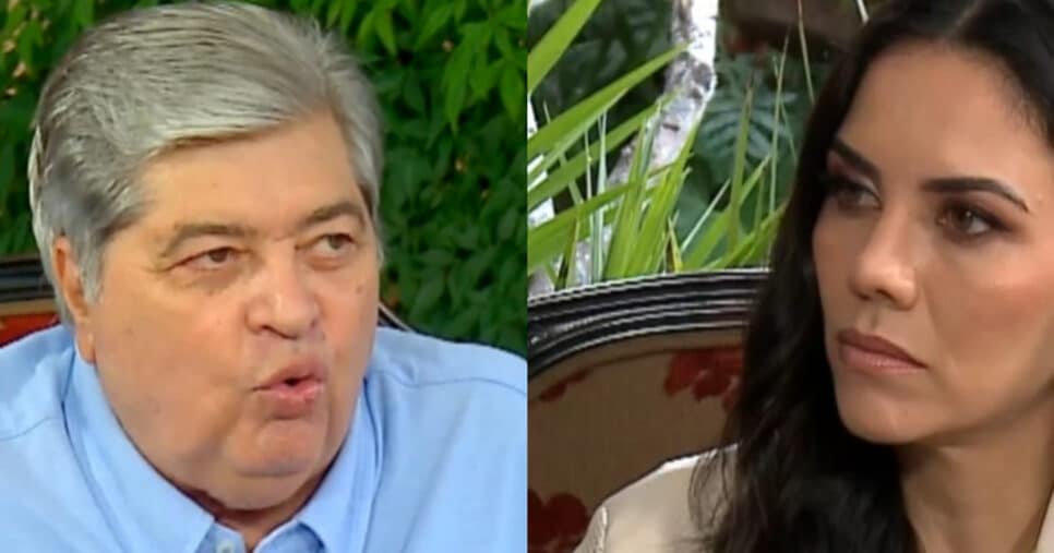 Daniela Albuquerque e Datena na RedeTV! (Foto: Reprodução/Montagem TV Foco)