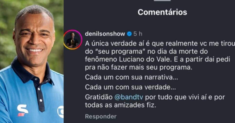 Denilson rebate críticas de Neto (Foto: Reprodução/ Internet)