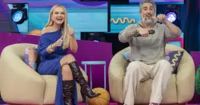 Eliana e Marcos Mion no Caldeirão (Foto: Globo/Trouva)