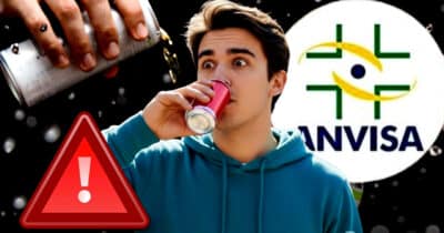 ANVISA proíbe marca de energético popular após risco (Foto Reprodução/Montagem/Lennita/Canva/ANVISA)