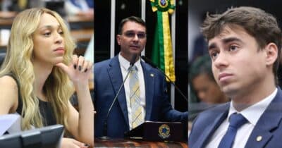 Salários de Erika Hilton, Flavio Bolsonaro e Nikolas Ferreira - Foto: Montagem