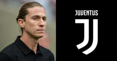 Filipe Luís no Flamengo e Juventus - Foto Reprodução Internet