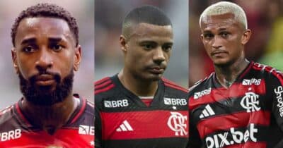Flamengo Gerson fora, De La Cruz e Wesley decididos (Foto: Montagem/TV Foco)