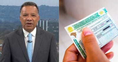 Heraldo Pereira no Bom Dia Brasil e pessoa segurando CNH (Fotos: Reproduções / Globo / Canva)