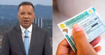 Heraldo Pereira no Bom Dia Brasil e pessoa segurando CNH (Fotos: Reproduções / Globo / Canva)