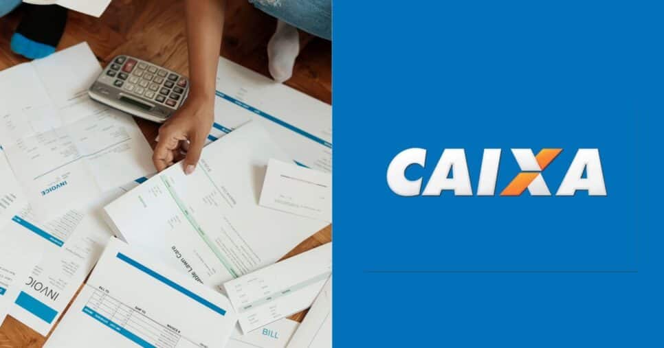 Ilustração dívidas e Caixa (Fotos: Reproduções / Canva / Internet)