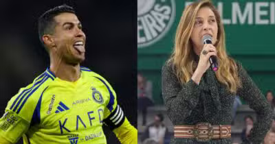 Jogar com CR7: Leila diz SIM a contrato de R$300M no Palmeiras (Foto: Reprodução/ Internet)