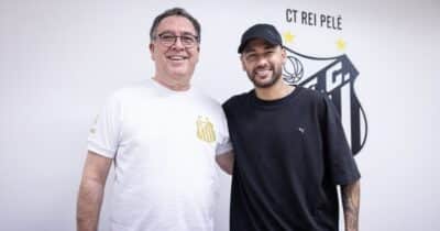 Jogar com Neymar: Teixeira libera PIX por reforço no Santos (Foto: Raul Baretta / Santos)
