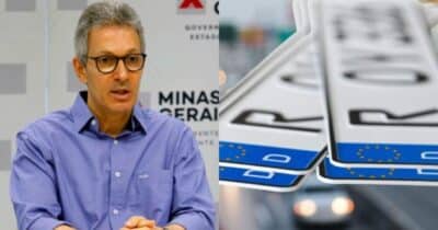 Lei das placas na era Zema traz proibição aos motoristas em MG (Foto: Montagem/TV Foco)