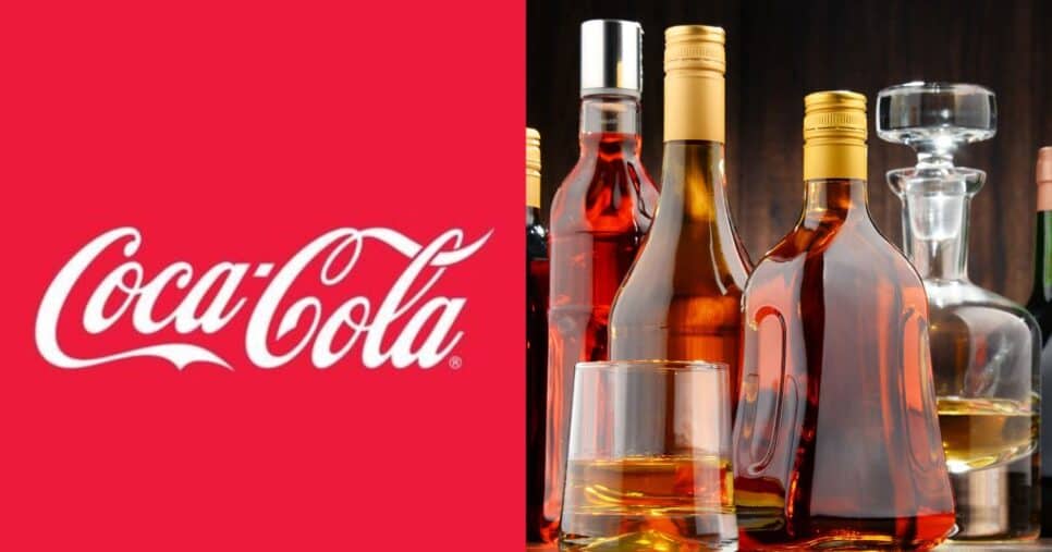 Logo Coca-Cola e bebidas alcoólicas (Fotos: Reproduções / Internet / Canva)