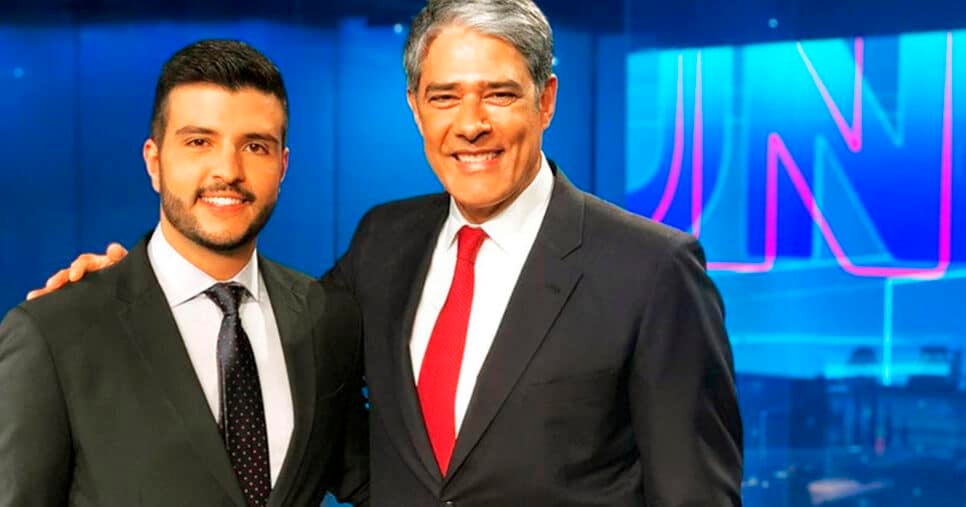 Matheus Ribeiro e Bonner (Foto: Reprdução)