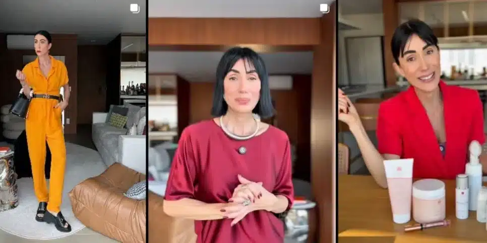 Nas redes sociais ela também dá dicas de Beleza, comportamento e estilo (Foto Reprodução/Redes sociais)