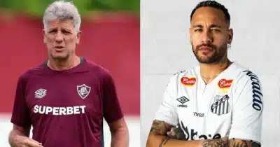 Neymar no Santos - Renato Gaúcho no Fluminense (Foto: Reprodução)
