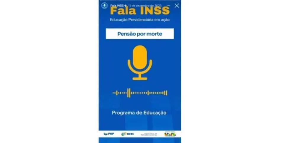 Comunicado INSS sobre pensão por morte (Foto: Reprodução / Instagram)