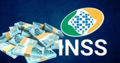 Notas de cem reais e logo do INSS (Fotos: Reproduções / Canva / Internet)