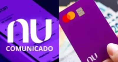 Comunicado para clientes com cartão de crédito Nubank - Foto: Montagem