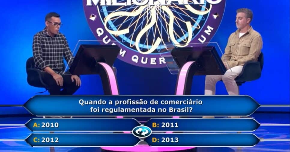 O momento da pergunta no quadro (Foto: Reprodução/ Internet)