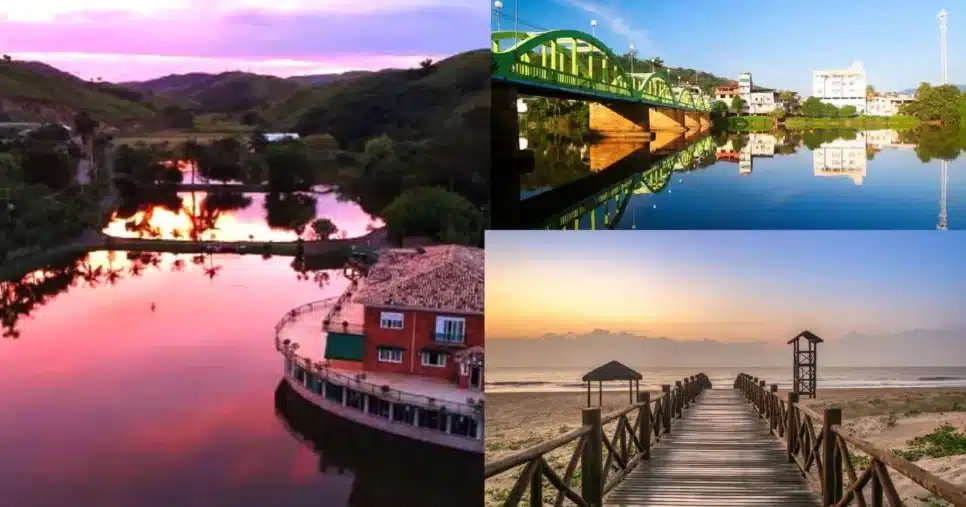 Pinheiral, Santo Antônio e São João da Barra (Foto Reprodução/Montagem/Google Fotos)