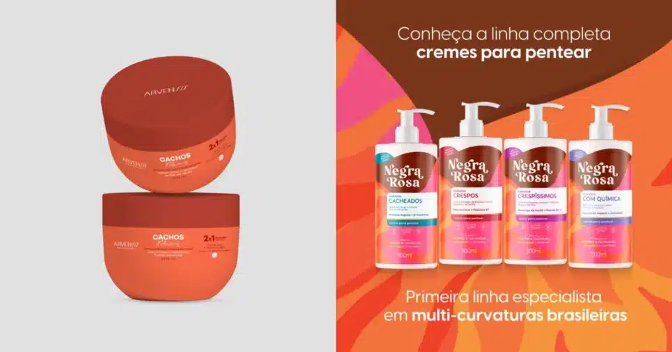 Produtos adequados para o cabelo cacheado e crespo