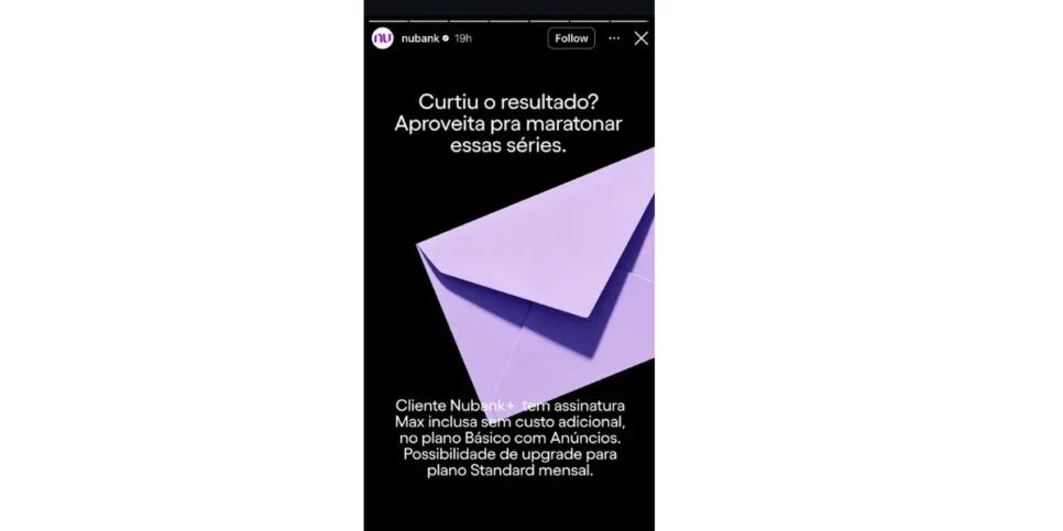 Publicação do Nubank (Foto: Reprodução / Instagram)