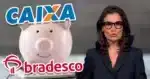 Renata Vasconcellos - Jornal Nacional - Poupança - Caixa e Bradesco (Foto: Reprodução)