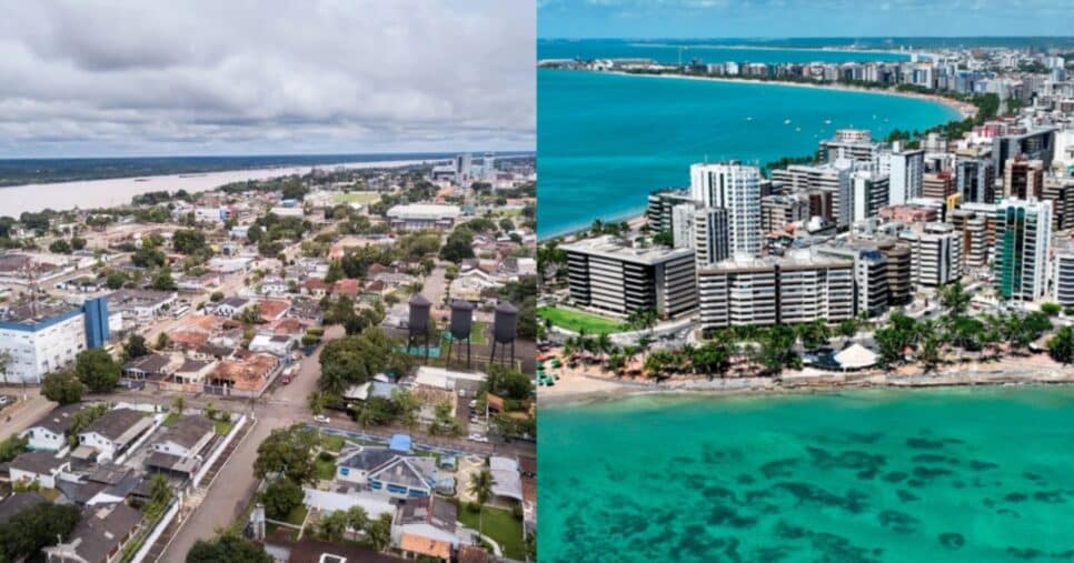 Rondônia e Alagoas, cidades onde motoristas de app não pagam IPVA - Foto: Montagem