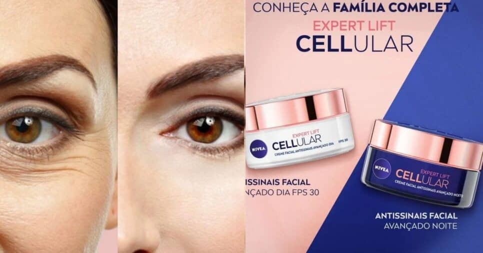 Nivea Cellular Antissinais (Foto Reprodução/Montagem/TV Foco/Lennita/GMN/Drogasil)