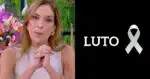 Talitha Morete no Mais Você e imagem de luto (Fotos: Reproduções / Globo / Canva)