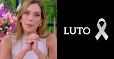 Talitha Morete no Mais Você e imagem de luto (Fotos: Reproduções / Globo / Canva)