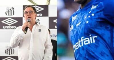 Teixeira e reforço do Cruzeiro ao Santos - Foto Reprodução Internet