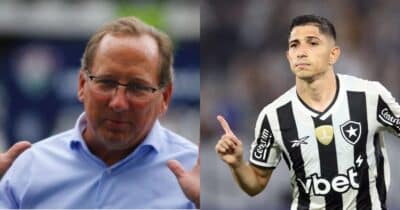 Textor ciente: Savarino tem desfecho sobre adeus no Botafogo (Foto: Montagem/TV Foco)