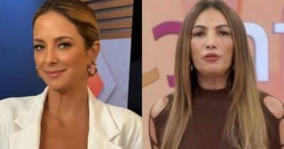 Ticiane Pinheiro no Hoje Em Dia e Patrícia Poeta no Encontro (Fotos: Reproduções / Record / Globo)
