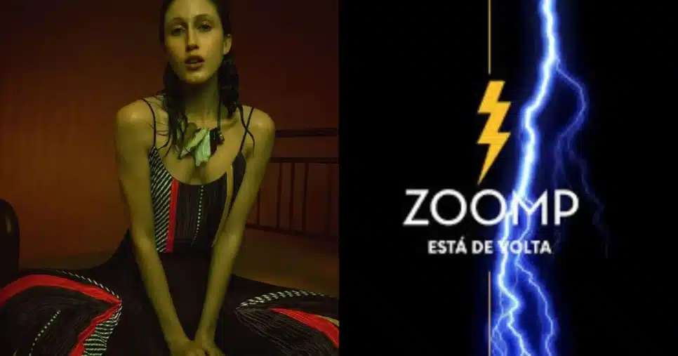 Top Anna Cleveland foi estrela da volta em campanha da Zoomp (Foto Reprodução/Montagem/G1/Instagram)