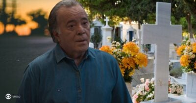 Abel e cemitério em Dona de Mim (Foto: Reprodução / Globo / Montagem TV Foco)