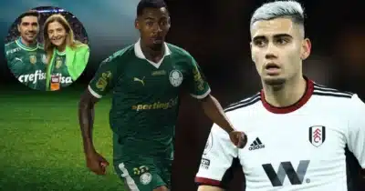 Leila Pereira, Abel Ferreira, Allan e Andreas Pereira (Foto: Reprodução / Palmeiras / Montagem TV Foco)