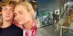 Filho de Angélica foi flagrado em shopping acompanhado (Foto: Reprodução)