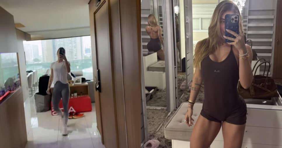 A famosa ex-mulher de Zé Felipe tem ficado em apartamento em SP (Foto: Reprodução/Montagem TV Foco)