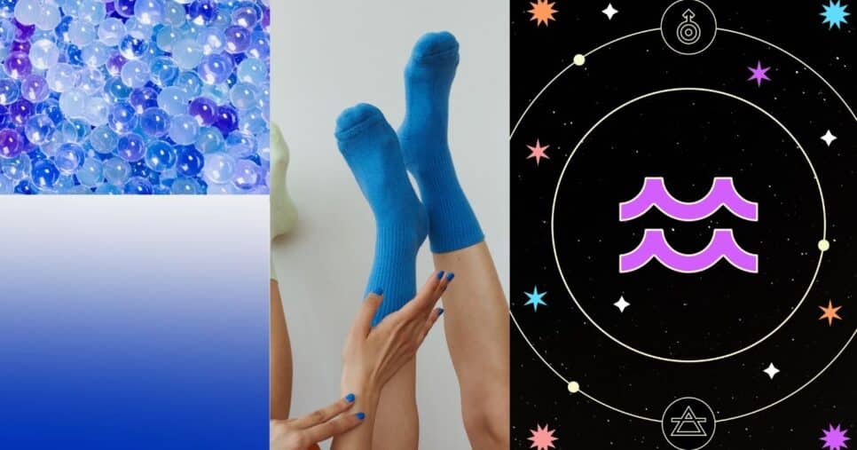 Cores do signo de Aquário (Foto Reprodução/Montagem/Lennita/TV Foco)