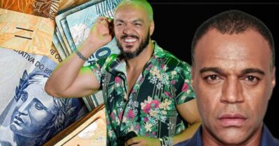 Esse é o valor que Belo tem na conta bancária após pagar dívida a Denílson (Foto: Reprodução/ Internet/ Montagem)