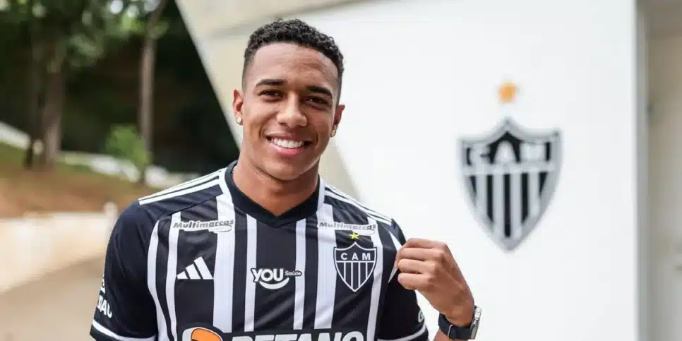 Brahian Palacios chegou ao Atlético-MG em 2024 (Reprodução: Pedro Souza)