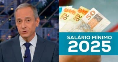 Burnier confirma na Globo salário mínimo em SP e valor é oficializado por Tarcisio de Freitas - Foto: Montagem