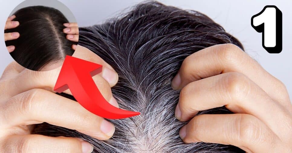 Cabelo branco e fios escuros (Foto: Reprodução / Canva / Montagem TV Foco)