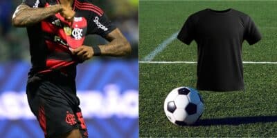 Craque do Flamengo prestes a vestir preto (Reprodução: Montagem TV Foco)
