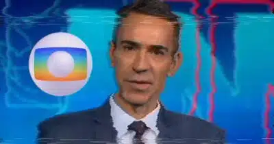 Queda no JN com falha grave corta César Tralli ao vivo na Globo (Foto: Reprodução/ Globoplay/ Montagem)