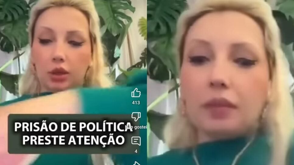 Chaline Grazik prevê prisão de mulher e homem da política (Foto: Reprodução/ YouTube/ Montagem)