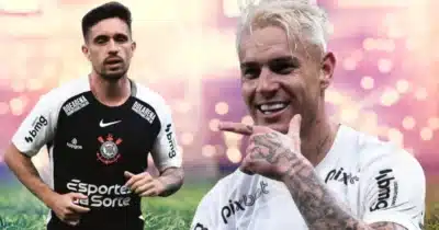Igor Coronado e Róger Guedes (Foto: Reprodução / Instagram / Corinthians / Montagem TV Foco)