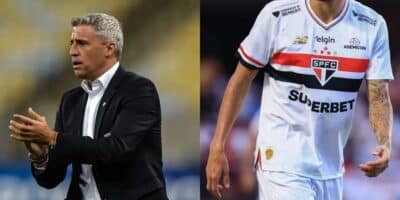Crespo pode dar adeus a craque do São Paulo (Reprodução: Montagem TV Foco)